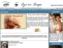 Tablet Screenshot of eyeonsoaps.com